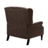 Dunham - Contemporary Fabric Tufted Oversized Pushback Recliner - Brown - Image 9