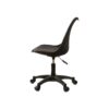 Pp With Wheels Adjustable Height Office Chair For Study, Modern Armless Swivel Plastic Chair For Living Room - Black - Image 10