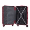 Set 3 Pieces 20" / 24" / 28" Abs Spinner Wheel Luggage, Matching Color, With Combination Lock - Wine Red - Image 18