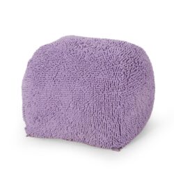 Spongy - Microfiber Square Pouf Lavender Soft Seating - Lavender