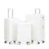 Set 3 Pieces 20" / 24" / 28" Abs Spinner Wheel Luggage, Matching Color, With Combination Lock - White - Image 22