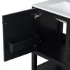 Transitional Style Bathroom Vanity Cabinet Combo With Ceramic Sink, Soft Close Door - Black - Image 17