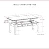 Artisan - Lift Top Coffee Table - Russet Brown - Image 11