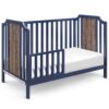 Brees Island - 3 In 1 Convertible Crib Midnight - Blue, Brownstone - Image 3