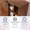 Farmhouse - TV Stand Console For TVs Up To 95" - Aged Whiskey - Image 11