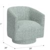 Bralin - Swivel, Accent Chair - Blue - Image 6