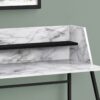Computer Desk For Home Office, Laptop, Storage Shelves, Contemporary And Modern - White / Black - Image 8