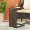 Bucharest - End Table C Shaped Side Table Rattan - Brown - Image 2