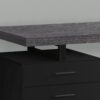 Computer Desk For Home Office, Laptop, Left Right Set - Up, Storage Drawers, And Contemporary & Modern - Black - Image 2