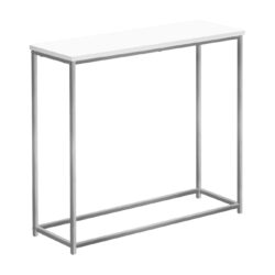 Accent Console Table For Entryway, Contemporary - White