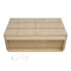Fluted 6 Drawers Dresser, Double Dresser Chest Of Drawers, Modern Chest Of Drawers With LED, Drawer Organizer For Bedroom, Living Room, Hallway - Natural - Image 14