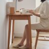 Computer Desk, Study Desk With Drawer Simple Work From Home - Oak Natural - Image 3