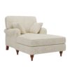 Oversized Chaise Lounge Chair Indoor With 2 Comfy Pillows Rolled Arms Corduroy Fabric Sleeper Sofa Chair For Living Room Bedroom - Beige - Image 5