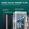 Beverage Refrigerators Cooler 53" 3 Glass Door Back Bar, 480 Cans Commercial Display Bar Fridge For Beer Wine And Drink 11.3 Cu.Ft - Black - Image 5