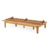 Outdoor Elegance Daybed With Convertible Design Cushion Frame - Beige - Image 11