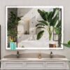 LED Bathroom Vanity Mirror Wall Mounted, Adjustable White / Warm / Natural Lights Anti-Fog Touch Switch With Memory Modern Smart Large Bathroom Mirrors - Silver - Image 5