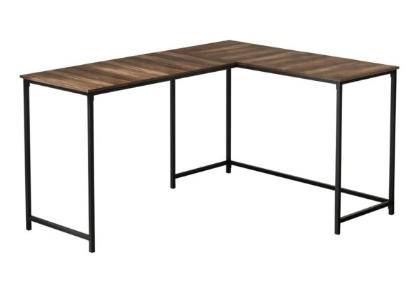 Computer Desk, Home Office, Corner, L Shape, Laptop, Contemporary & Modern - Brown