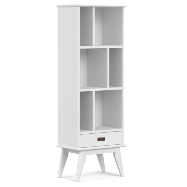 Draper - Mid Century Bookcase And Storage Unit - White