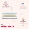 Ultra Plush 13" Gel Memory Foam Mattress For King Size Bed With Double Layered Jacquard Cover - Gray / White - Image 8