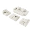 Modern Oversized Modular Sectional Sofa, Sparkling Chenille Fabric Soft Cushion Sofa With 8 Pillows, 8 Pieces Diy Combination Tufted Sofa, No Assembly Required - Beige - Image 22