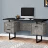 Computer Desk For Home Office, Laptop, Left, Right Set - Up, Storage Drawers, Contemporary & Modern - Black - Image 3