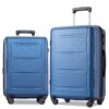 Expanable Spinner Wheel 2 Piece Luggage Set ABS Lightweight Suitcase With Tsa Lock 20" / 24" - Blue - Image 6