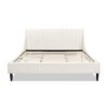 Aspen - King Vertical Tufted Headboard Platform Bed Set - Cloud White - Image 2