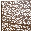 Outdoor & Indoor Metal Privacy Screen Freestanding Decorative Privacy Screen, Privacy Fence Panels For Deck Balcony Patio Garden - Brown - Image 10