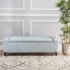 Stylish Guernsey Ottoman With Storage Function - Light Sky - Image 7