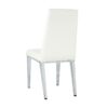 Modern Light Luxury Dining Chair (Set of 2) Upholstery With Electroplated Legs - White - Image 14