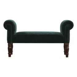 Velvet Bench - Emerald