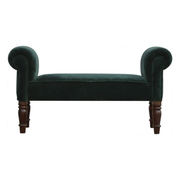 Velvet Bench - Emerald