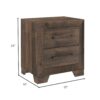 Plinz - 2 Drawer Nightstand - Brown - Image 7