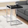 Accent Table, C - Shaped, Modern - Black - Image 10