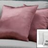 Pillows, Square, Insert Included, Decorative Throw, Hypoallergenic Polyester, Modern (Set of 2) - Pink - Image 3