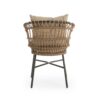 Contemporary Outdoor Patio Chairs With Cushions (Set of 2) - Beige / Black - Image 12
