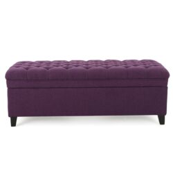 Juliana - Storage Ottoman - Purple