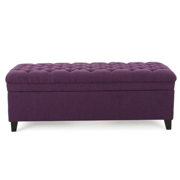 Juliana - Storage Ottoman - Purple