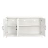 TV Stand For TVs Up To 65", Modern Entertainment Center Media Console Cabinet With 2 Spacious Storage Space - White - Image 13