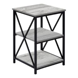 Accent Table, Side Contemporary And Modern - Gray