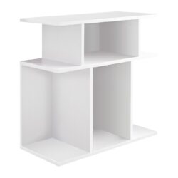 Accent Table Side Contemporary And Modern - White