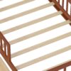 Twin Size Bed With Headboard Storage Rack, 2 Under Bed Drawers, 3 - Side Guardrails For Safety And Security - Walnut - Image 13