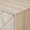 Modern Scandinavian 4 Door Herringbone 70" TV Stand For TVs Up To 80" - Birch - Image 3
