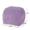 Spongy - Microfiber Square Pouf Lavender Soft Seating - Lavender - Image 3