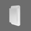 Recessed Metal Framed Medicine Cabinet With Mirror And Adjustable Shelves Wall Mirror With Storage For Bathroom - White - Image 6
