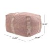 Morro Bay - Handcrafted Water Resistant Pouf - Multi Color - Image 3