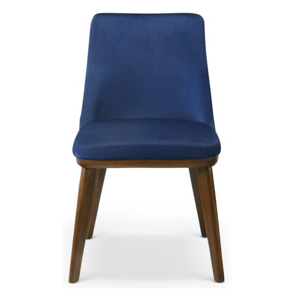 Clove - Dining Chair (Set of 2) - Brown / Navy Blue