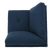 Comfy 5 Pieces L Shaped Sofa With Wooden Legs, Modern Side Chairs For Living Room - Navy Blue - Image 8