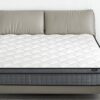 12" King Hybrid Mattress A Box, Pillow Top Bed Cushion With Gel Infused Memory Foam, Breathable And Hypoallergenic, Medium Firm For Lumbar Support - White / Gray - Image 4