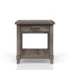 End Table With Storage Drawer Usn - Gray - Image 4